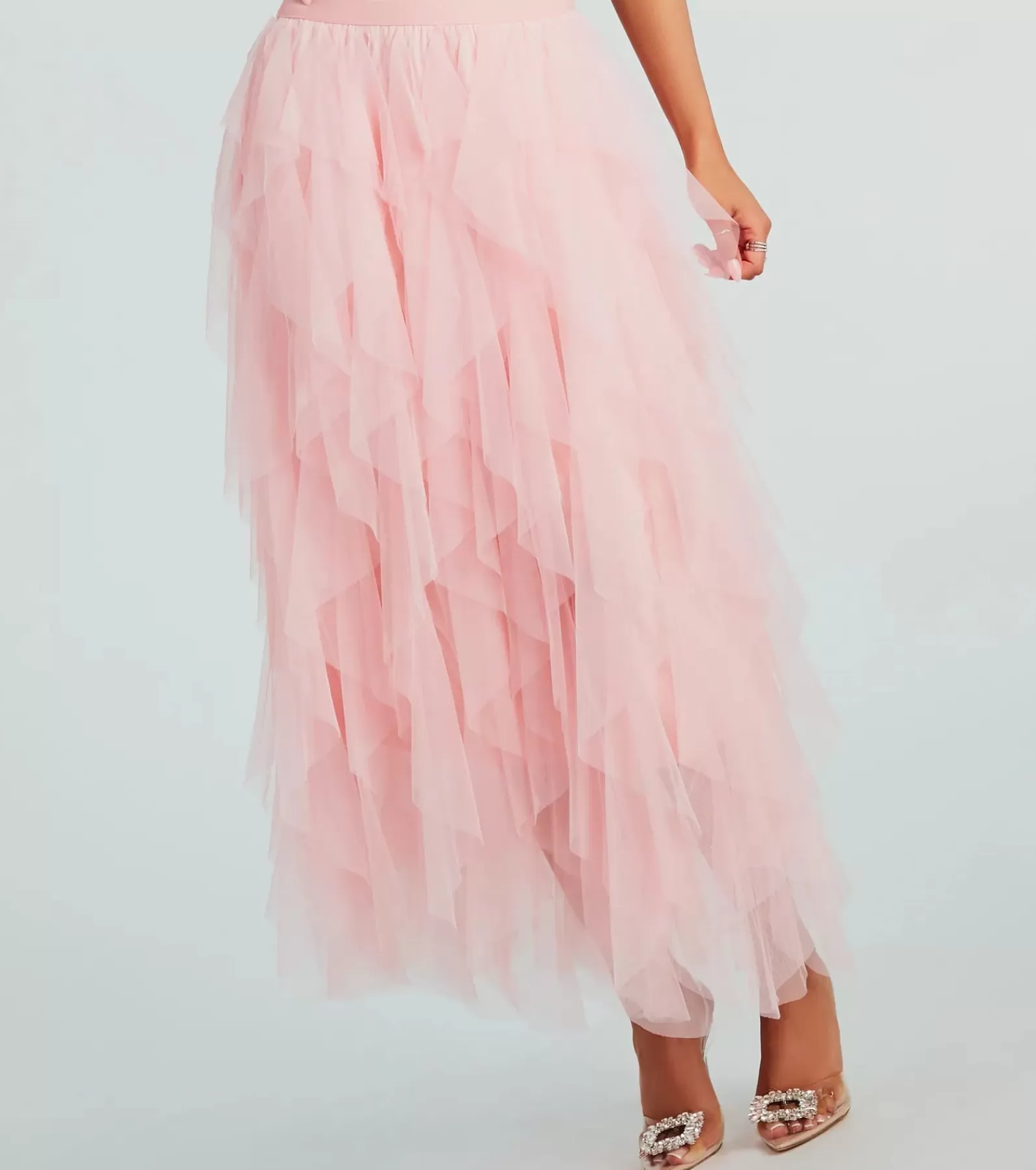 Windsor Midi Skirts | Skirts & Skorts*A Little Drama Ruffled Tulle Midi Skirt