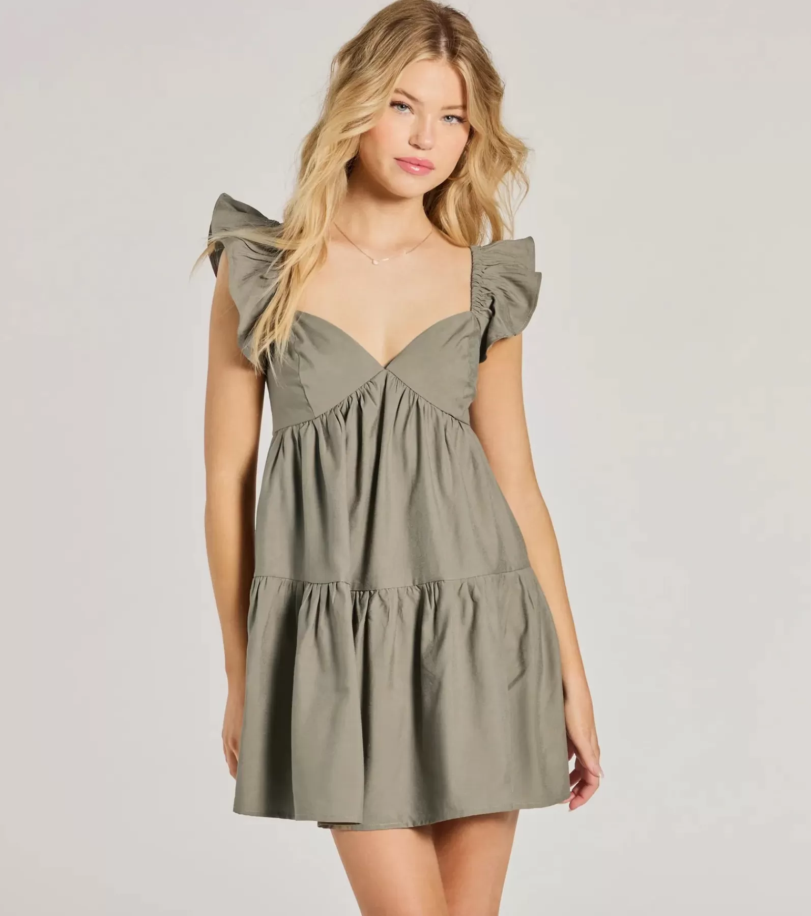 Windsor Skater Dresses | Sundresses*Beyond Precious V-Neck Ruffle Babydoll Dress