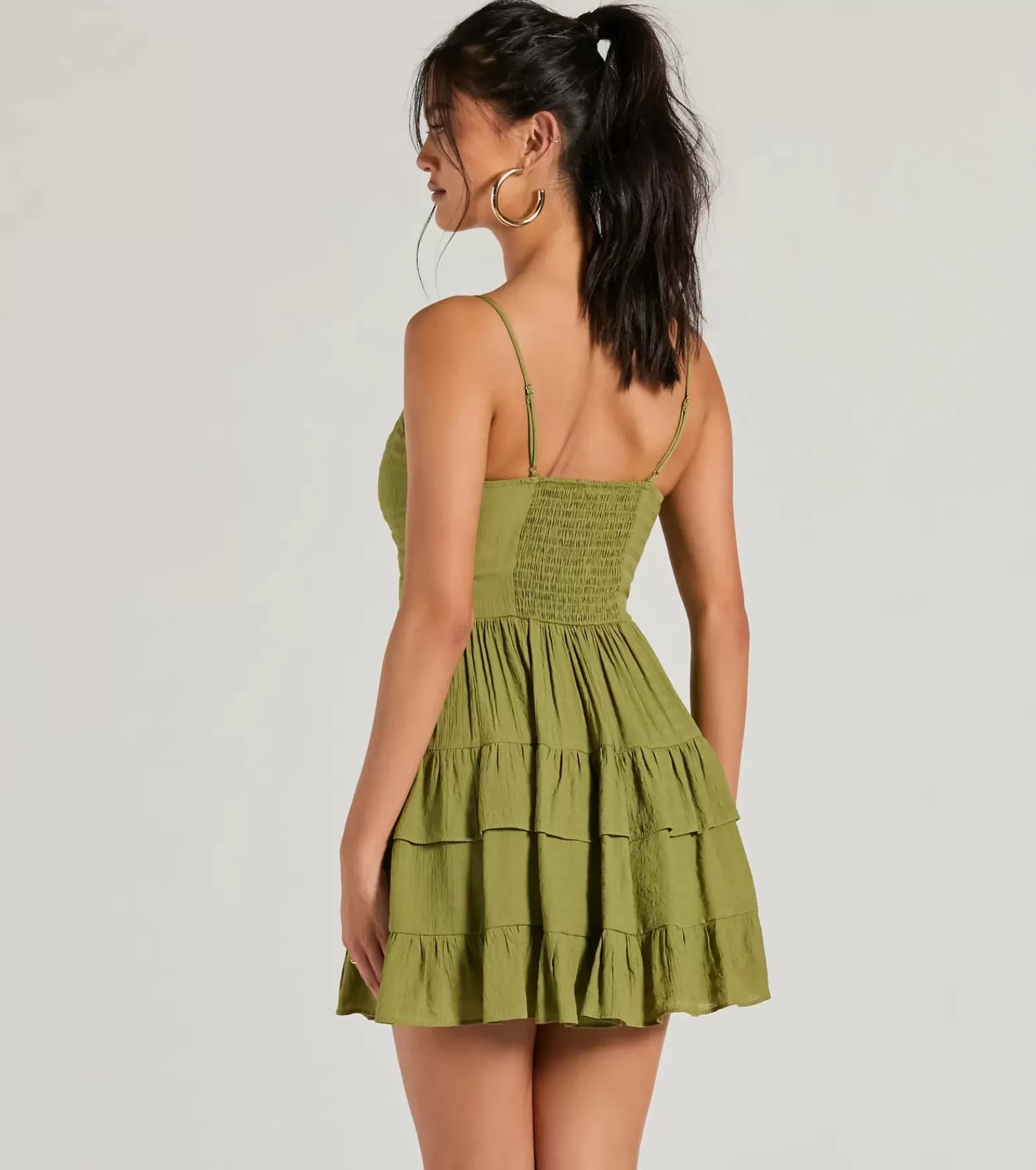 Windsor Skater Dresses | Sundresses*Charming Allure Tie-Front Ruffled Skater Dress