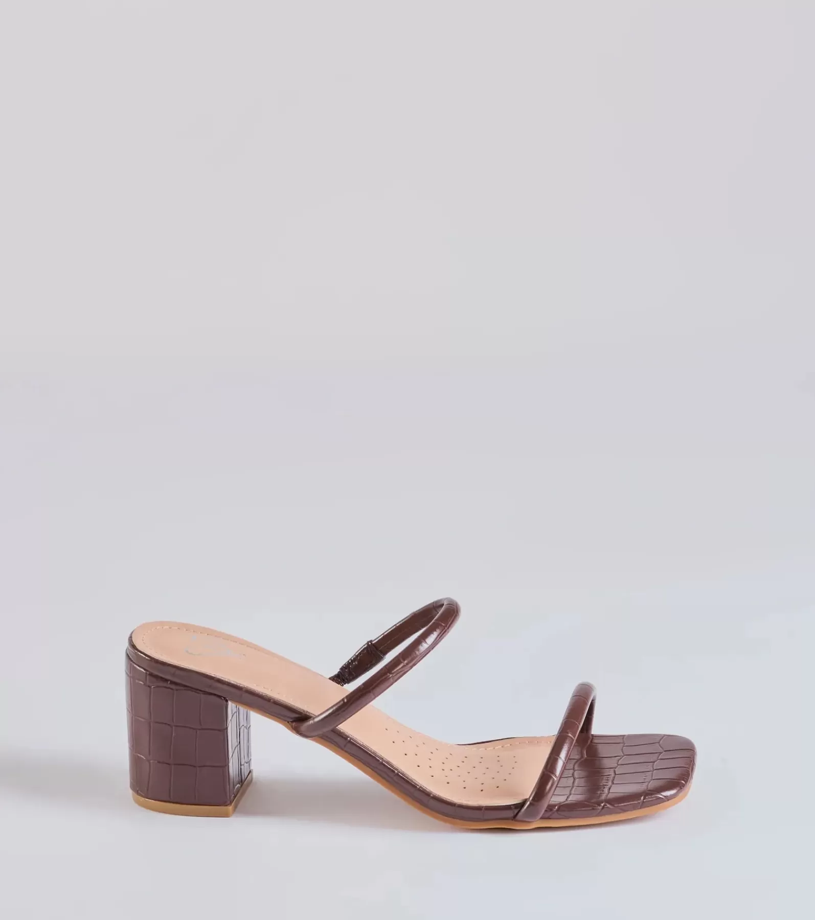 Windsor High Heels | Sandals*City Strolls Strappy Faux Leather Block Heels