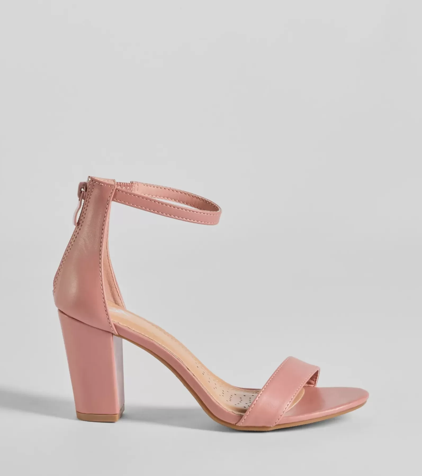 Windsor High Heels | Sandals*Compliment Staple Basic Faux Leather Block Heels