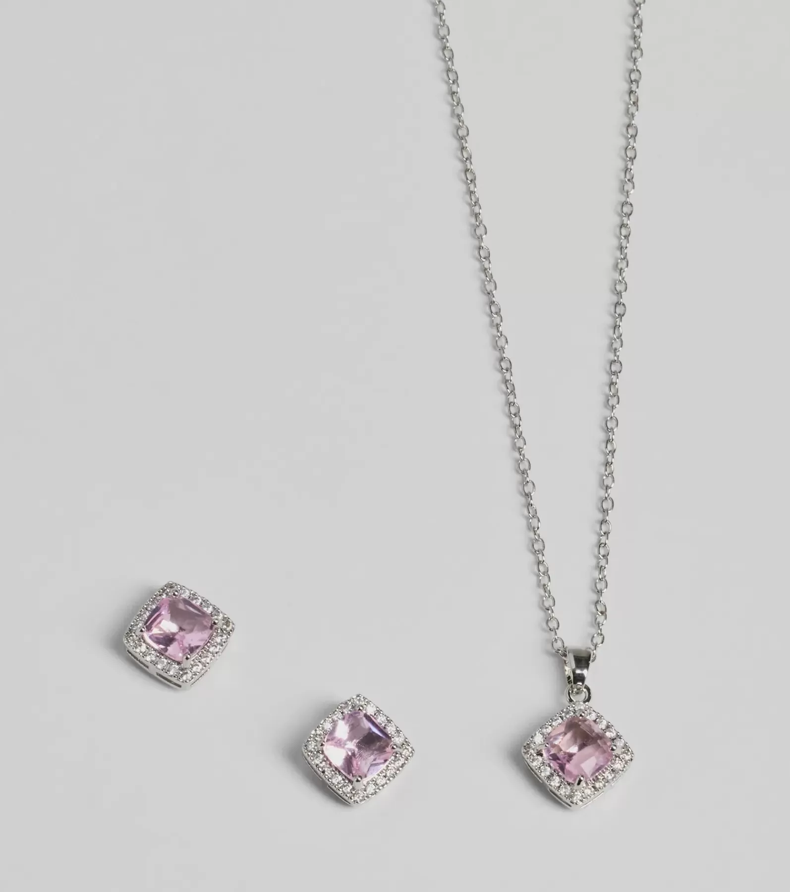 Windsor Necklaces & Chokers | Accessories*Dazzling Dainty Cubic Zirconia Necklace And Earrings Set