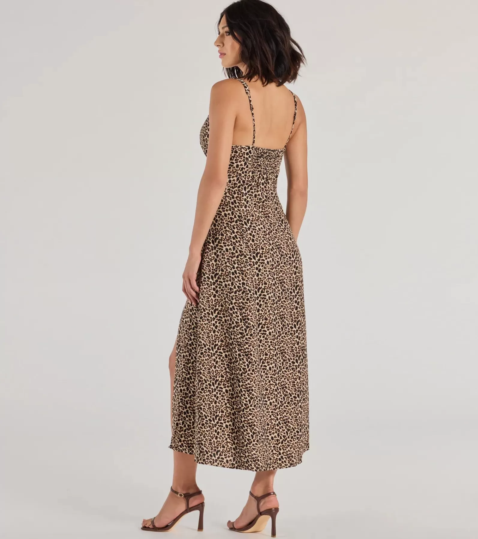 Windsor Midi Dresses | Casual Dresses*Elevated Leopard Print Woven A-Line Midi Dress