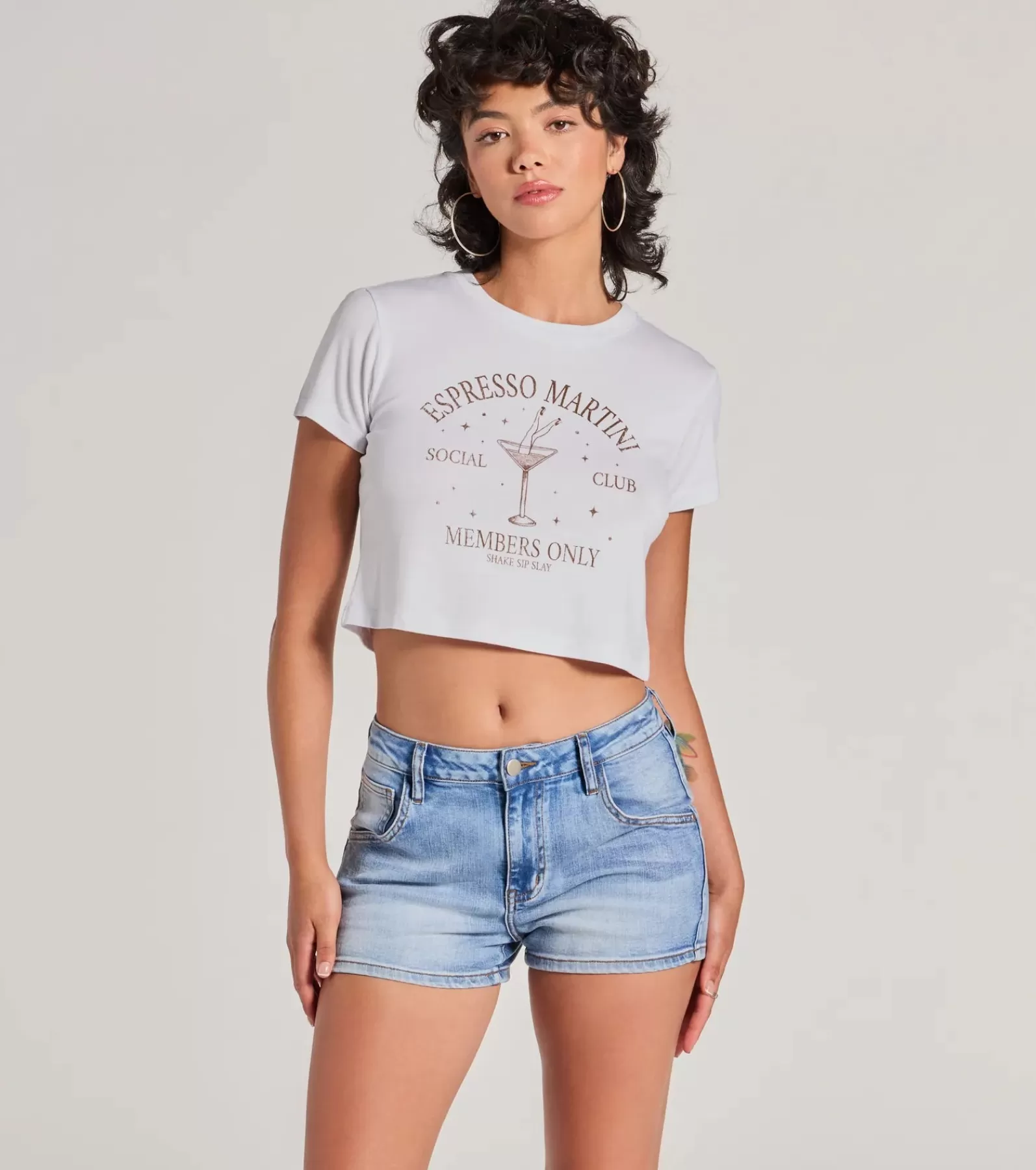 Windsor Graphic Tees | Short Sleeve Tops*Espresso Martini Crop Graphic Tee