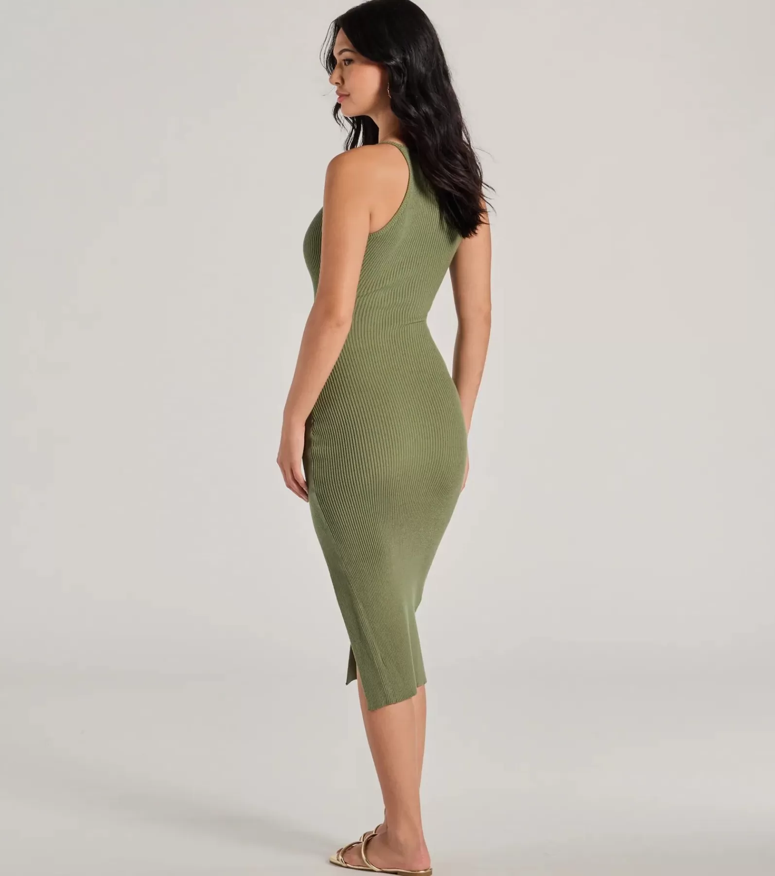 Windsor Midi Dresses | Casual Dresses*Essential Staple Ribbed Knit Midi Dress