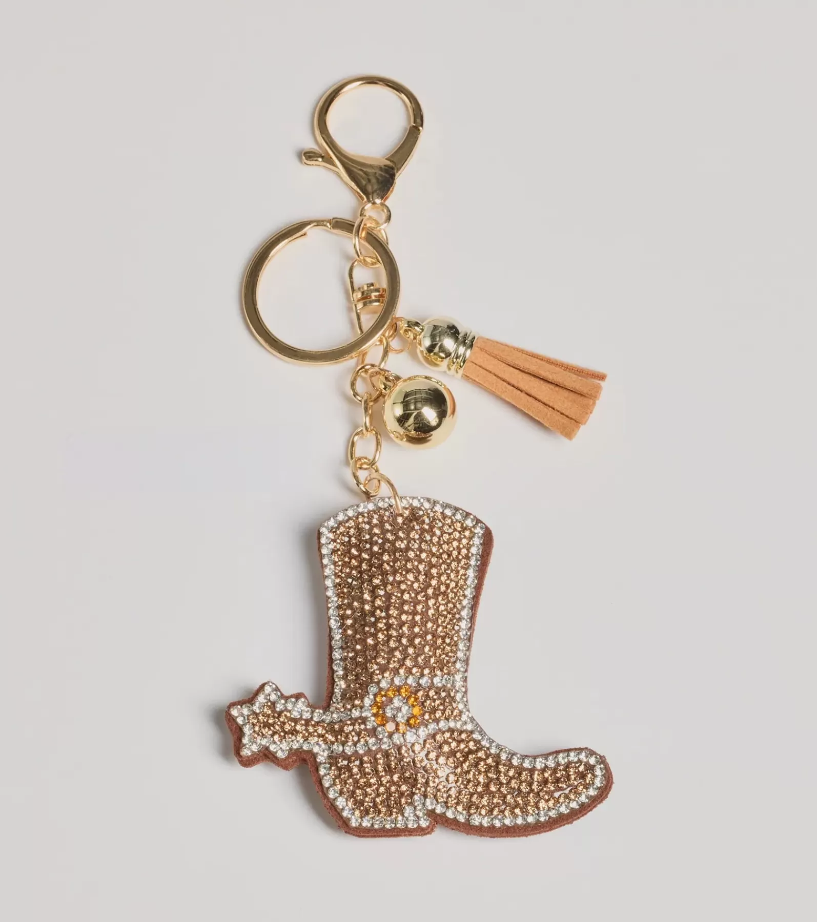 Windsor All Accessories*Glam Rhinestone Cowboy Boot Charm Keychain