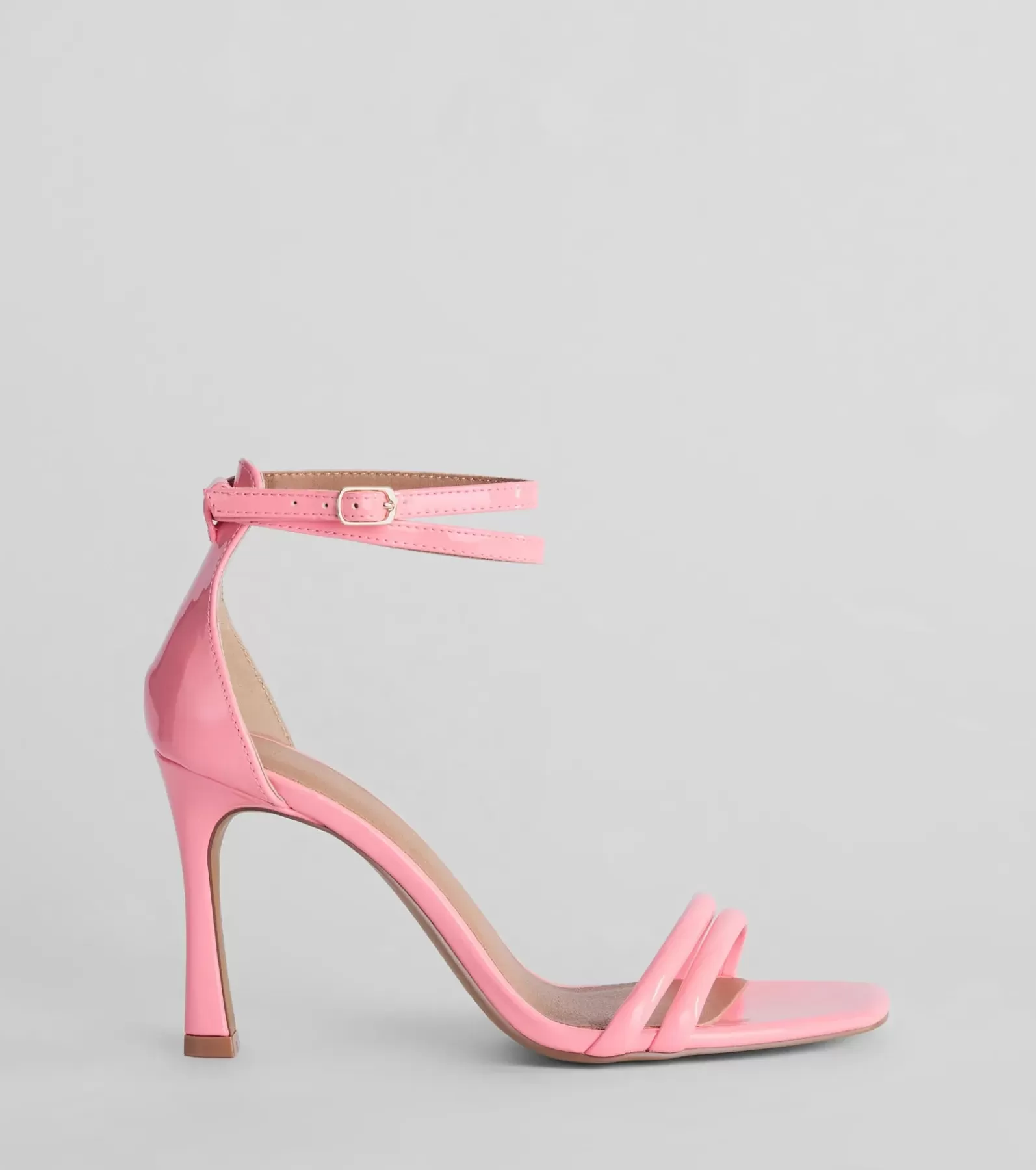 Windsor Stilettos | Sandals*Iconic Strappy Patent Faux Leather Stiletto Heels