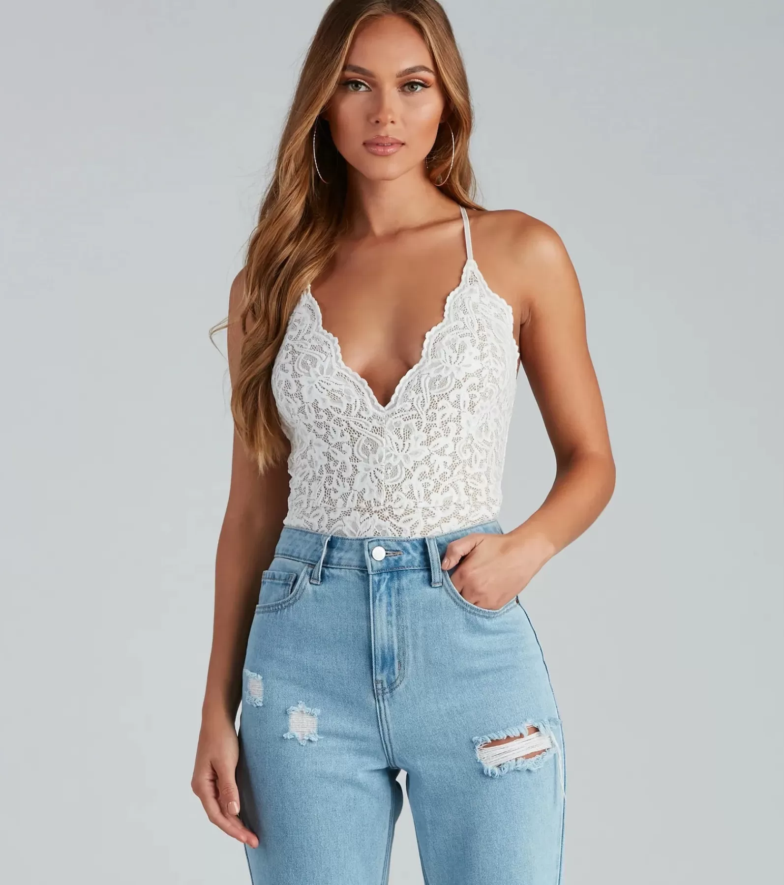 Windsor Going-Out Tops | Bodysuits*Irresistible Lace Bodysuit