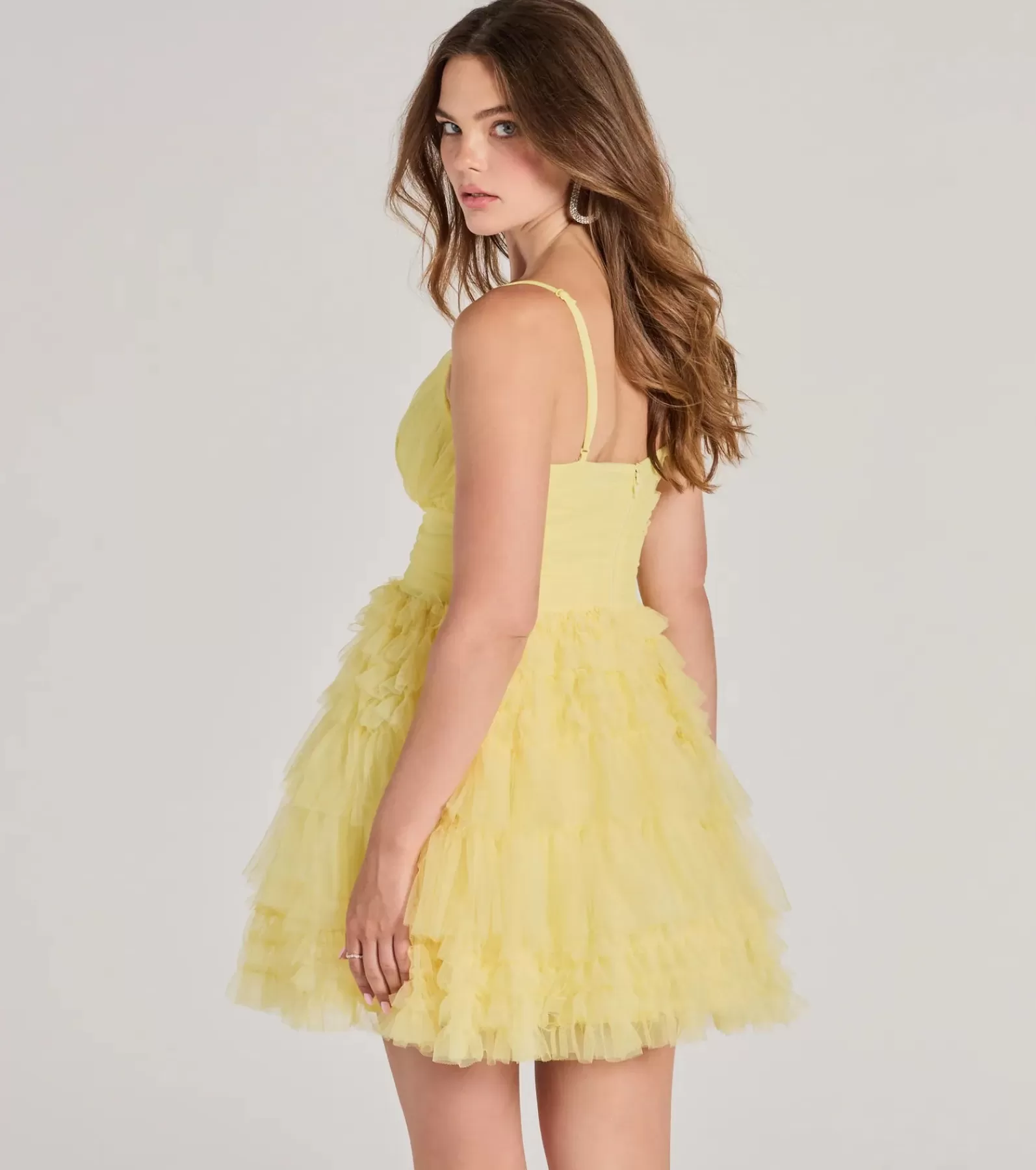 Windsor Skater Dresses | Semi-Formal Dresses*Katalina V-Neck Ruffle A-Line Party Dress