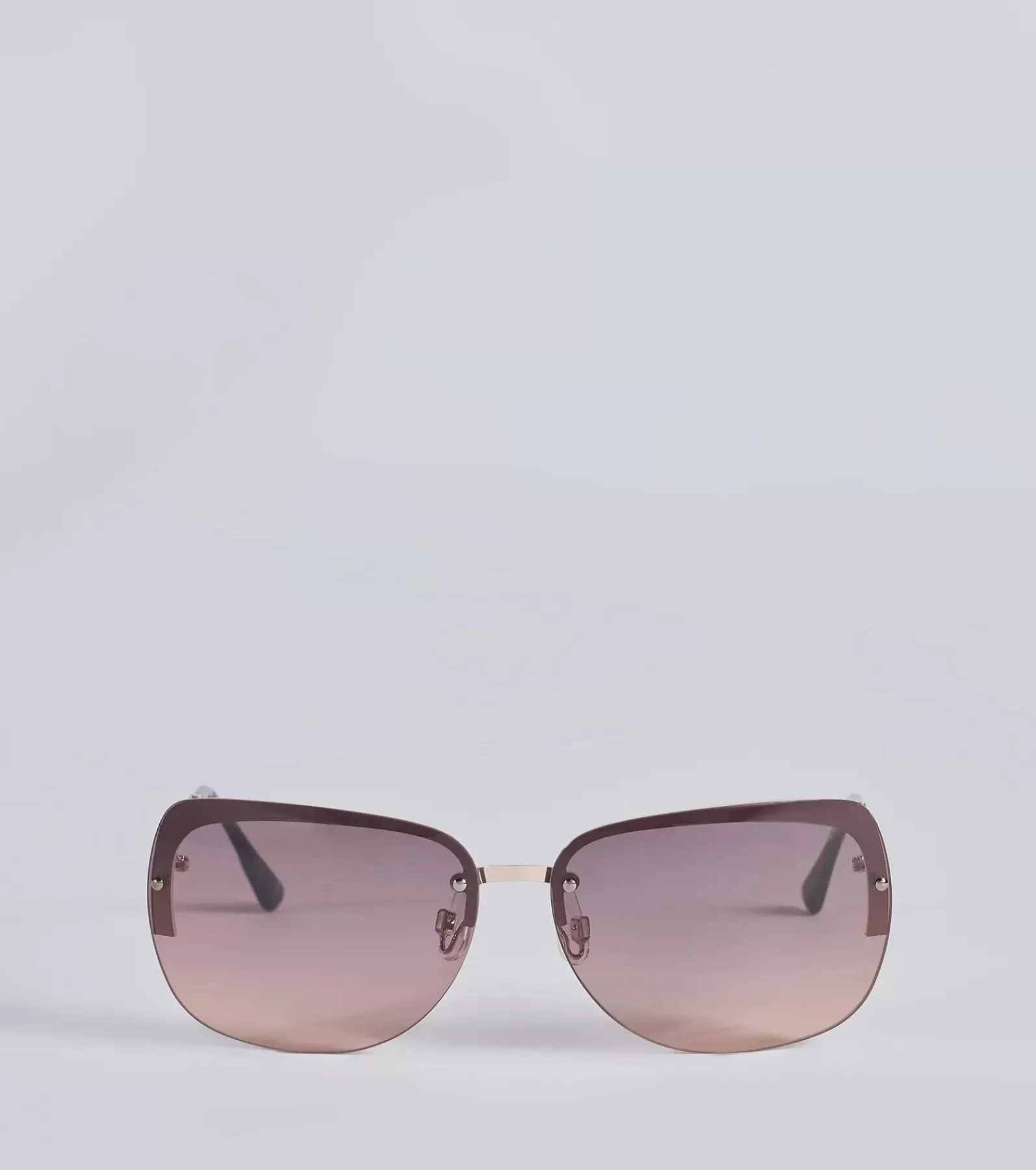 Windsor Sunglasses*Level Up Rimless Rectangle Sunglasses