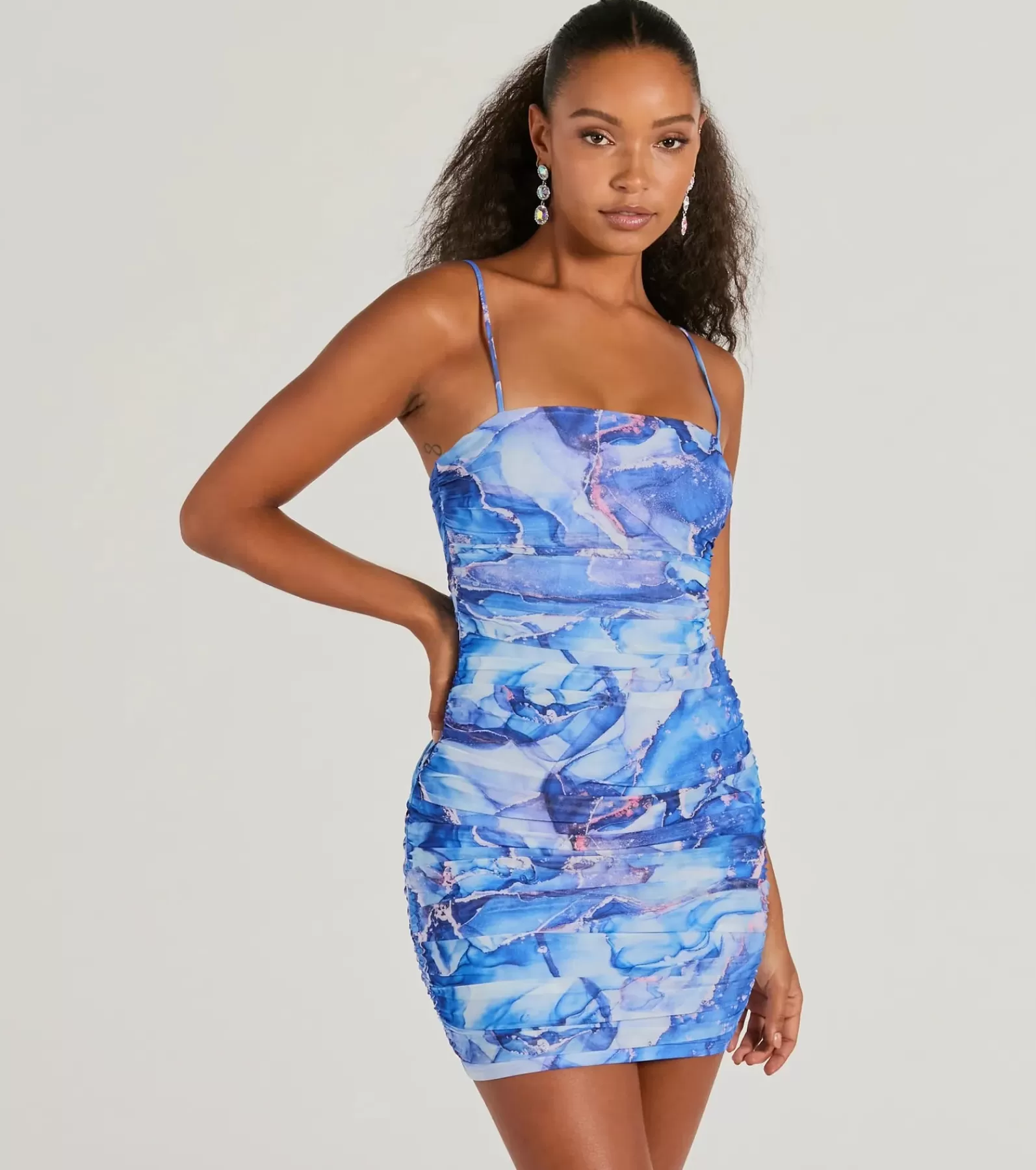 Windsor Sundresses | Casual Dresses*Notice Me Abstract Print Bodycon Mini Dress