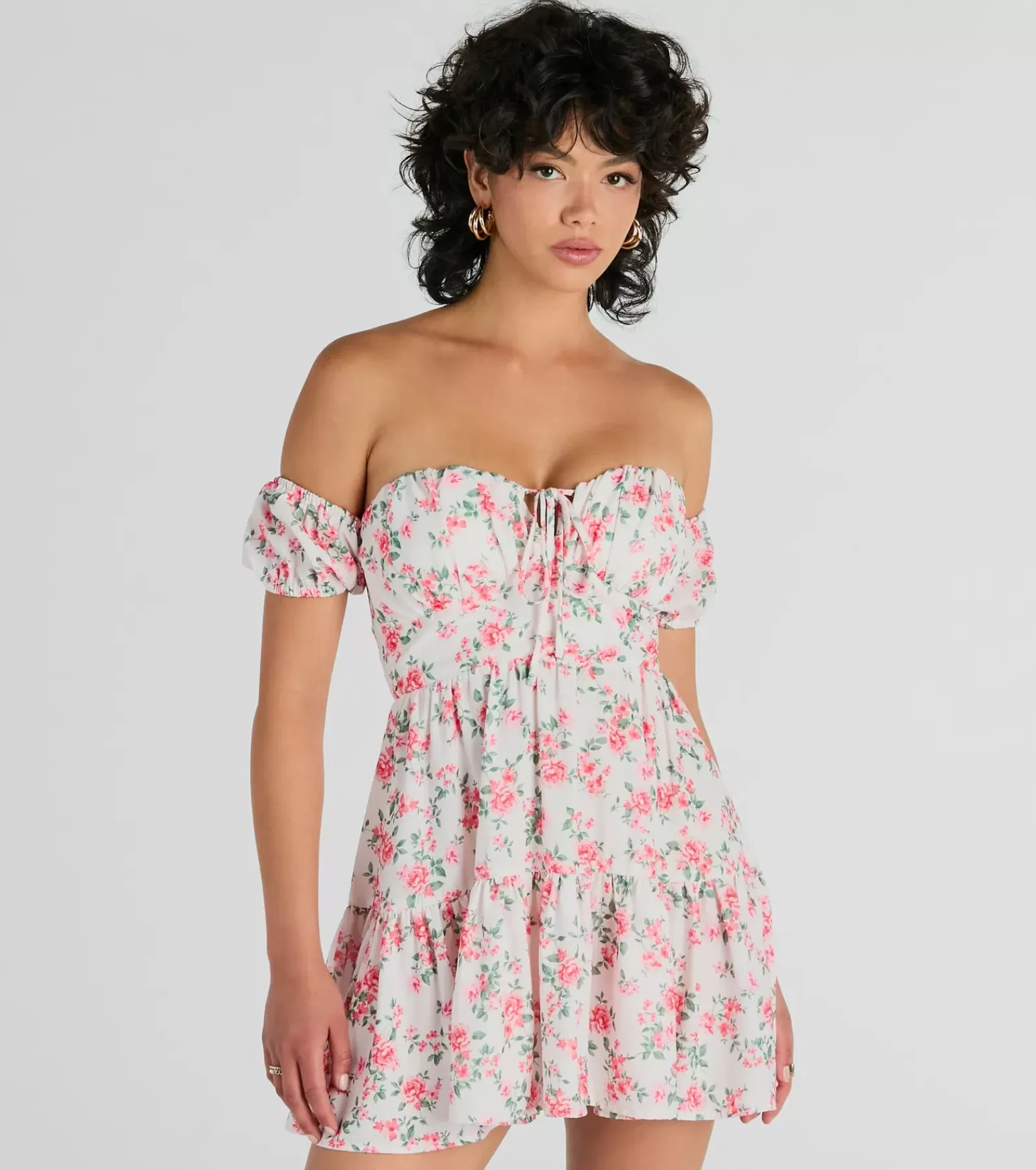 Windsor Skater Dresses | Sundresses*Profound Bloom Off-The-Shoulder Floral Skater Dress