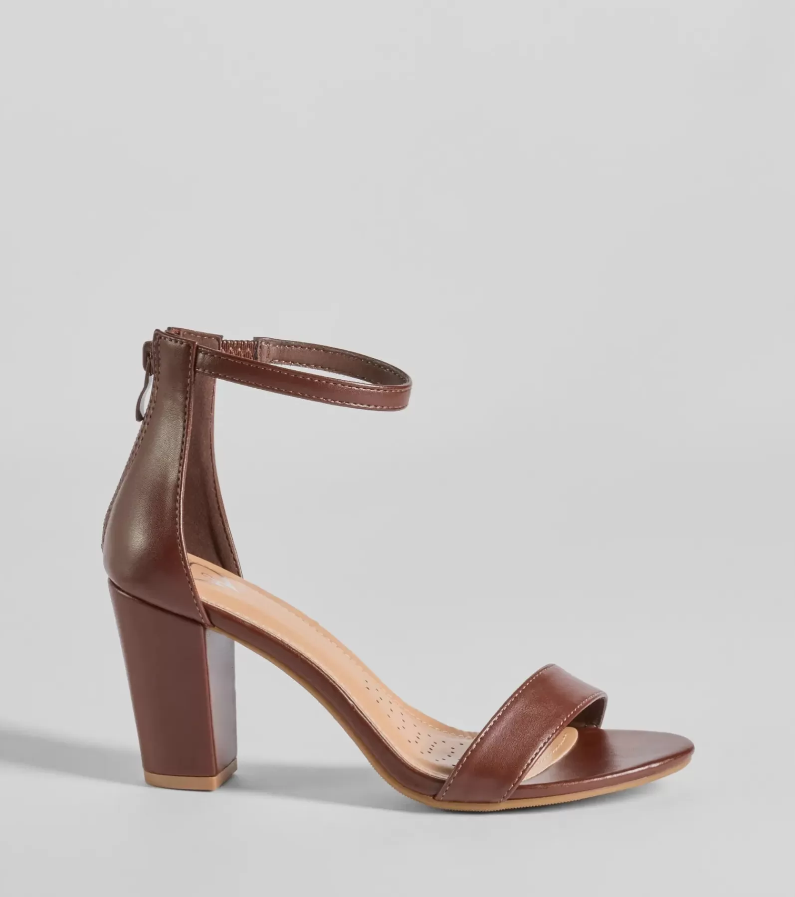 Windsor High Heels | Sandals*Smooth And Chic Faux Leather Block Heels