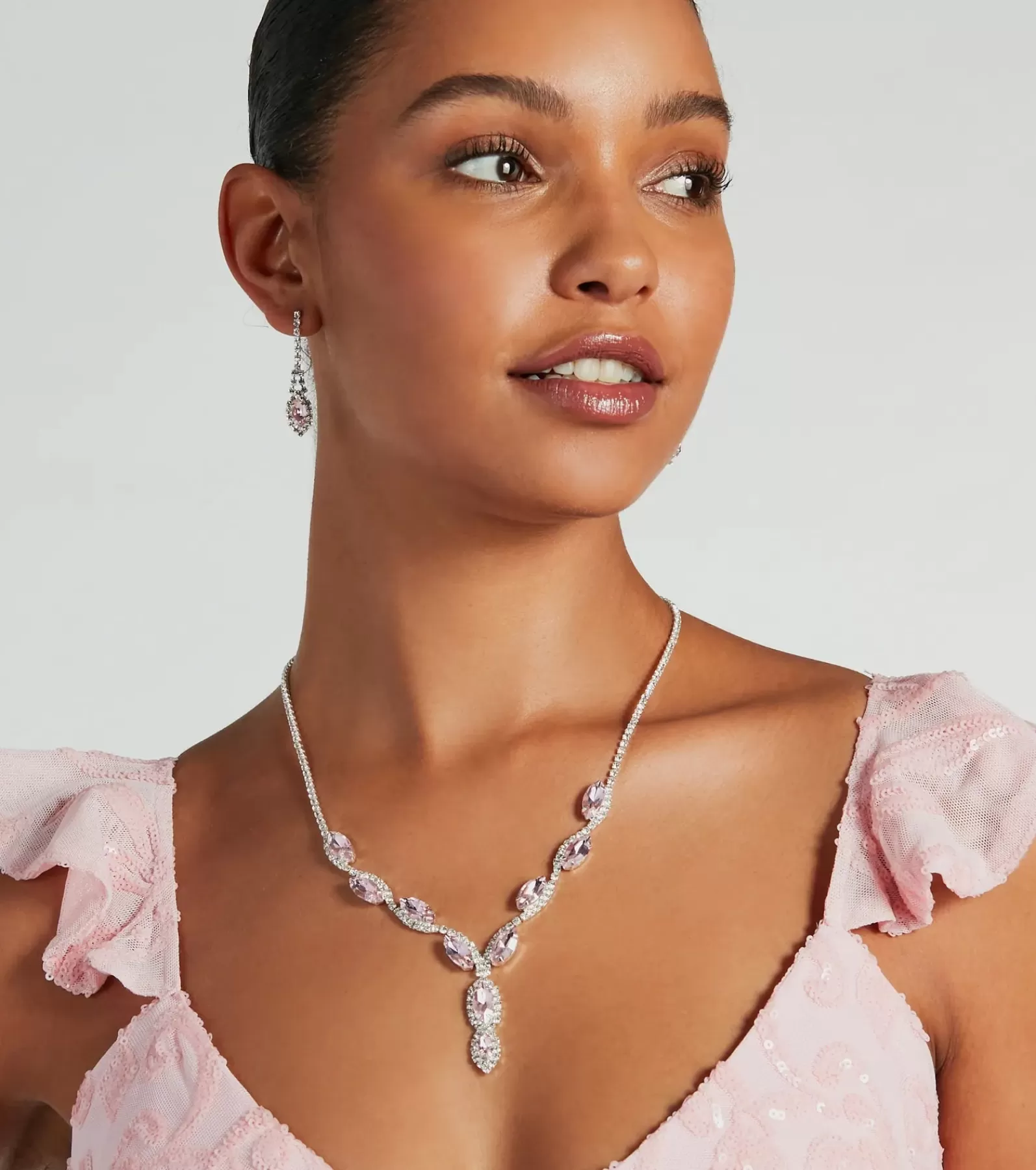 Windsor Necklaces & Chokers | Accessories*Stunning Glitz Gemstone Necklace And Earrings Set