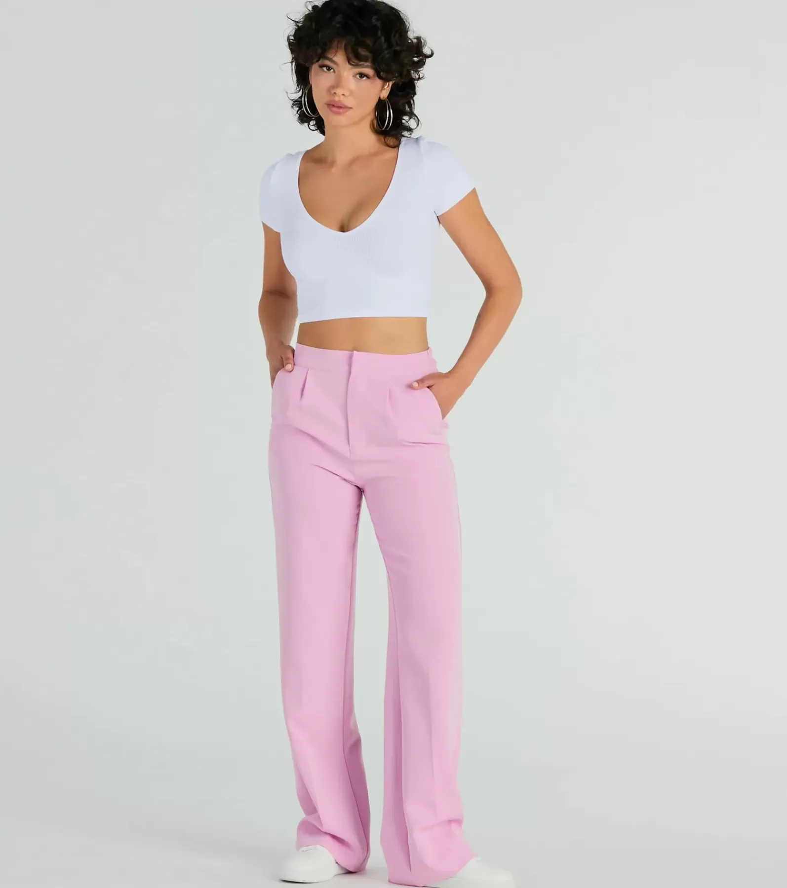 Windsor Flare Pants | Pants*Style So Chic Straight-Leg Woven Trouser Pants