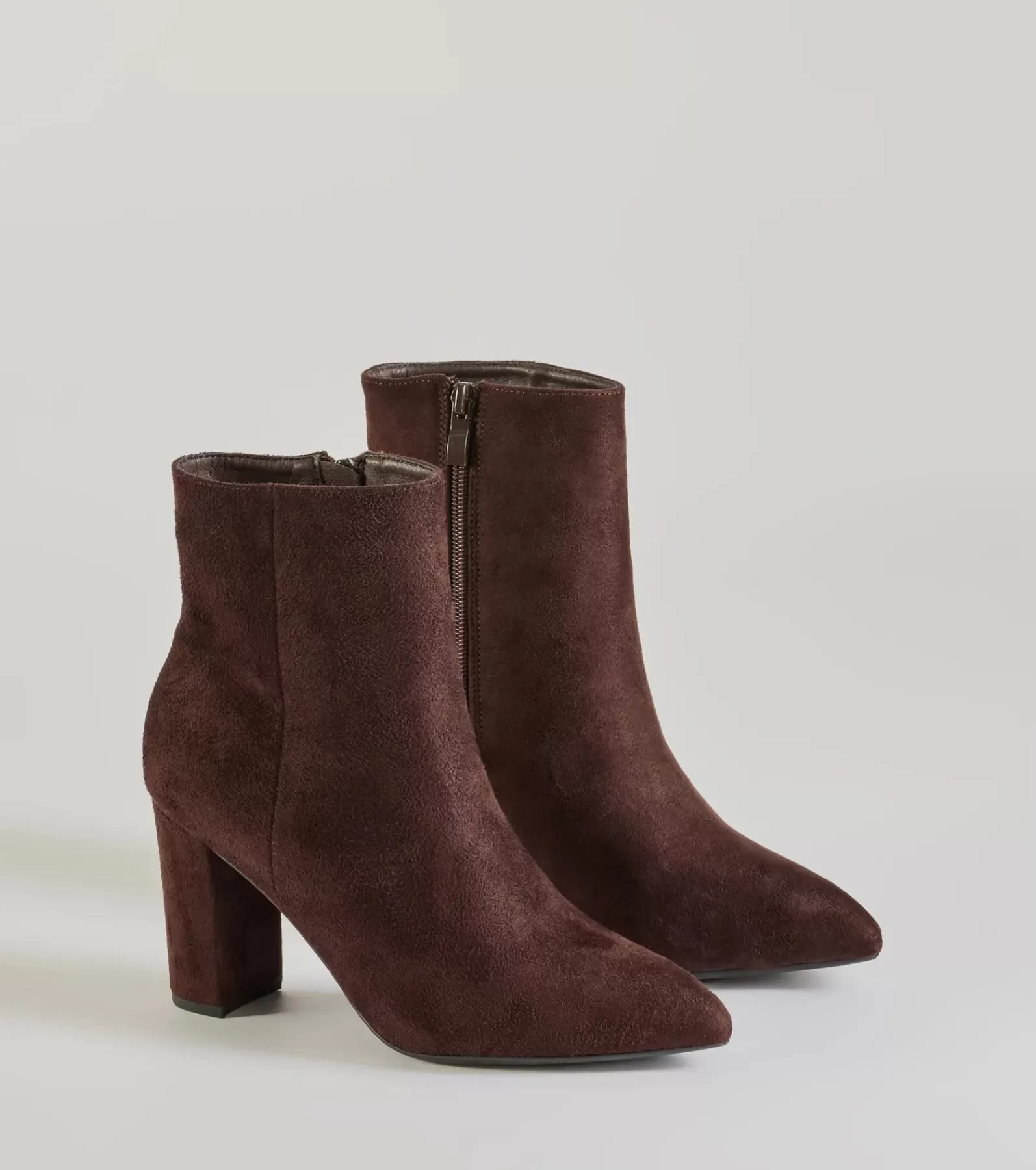 Windsor Boots & Booties*Stylish Staple Faux Suede Block Heel Booties