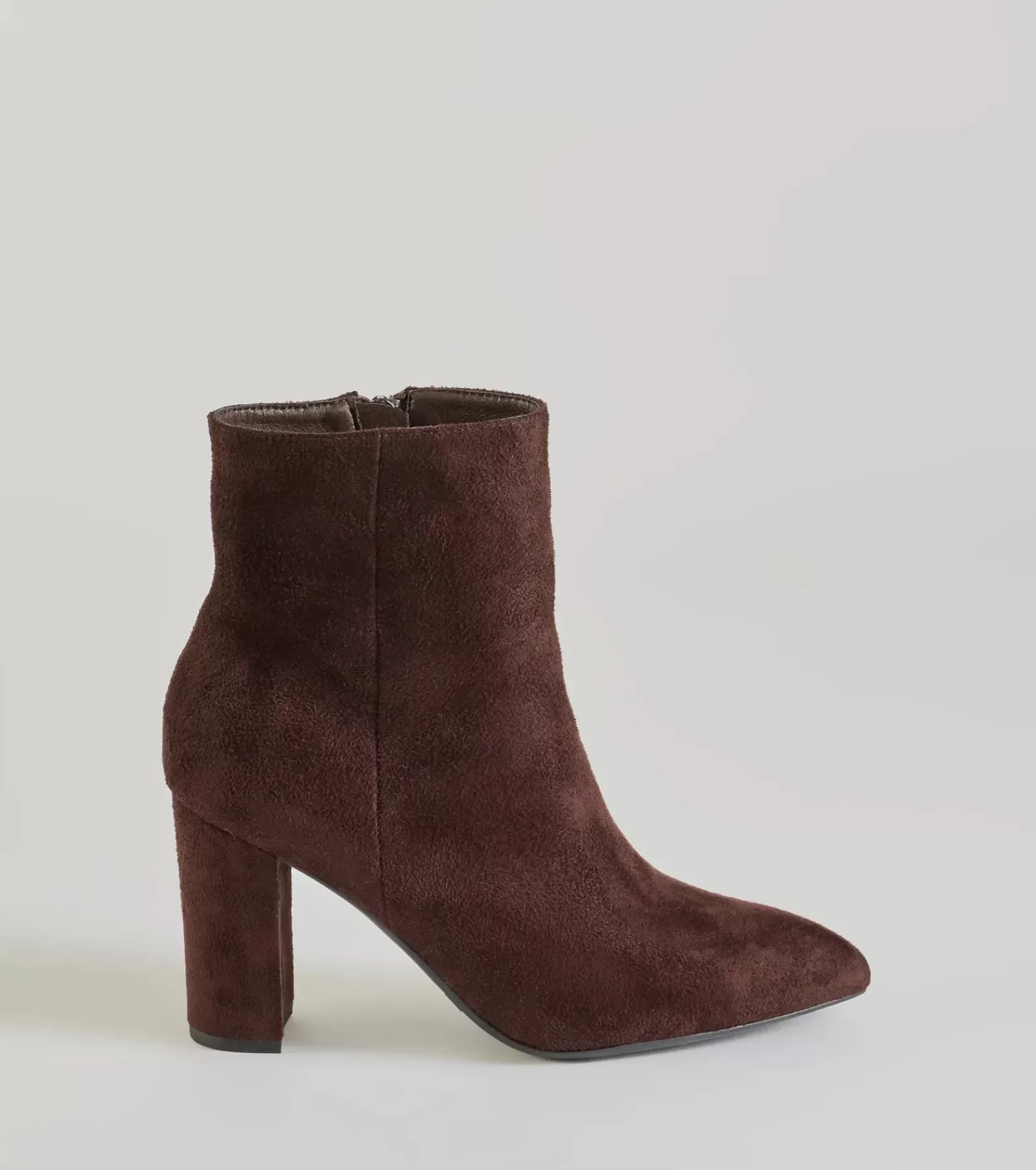 Windsor Boots & Booties*Stylish Staple Faux Suede Block Heel Booties