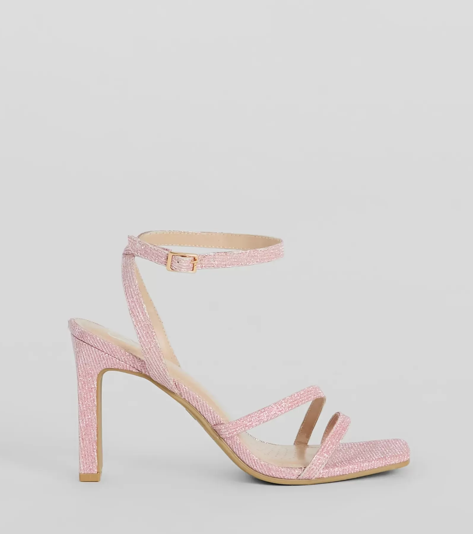 Windsor Sandals | Heels*Time To Shine Glitter Strappy Block Heels