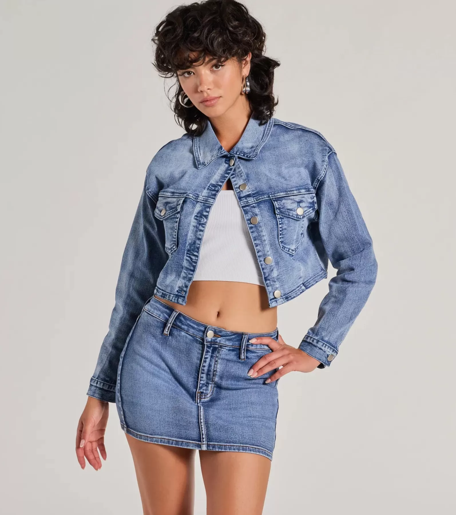 Windsor Jean Jackets*Trendy Classic Cropped Jacket