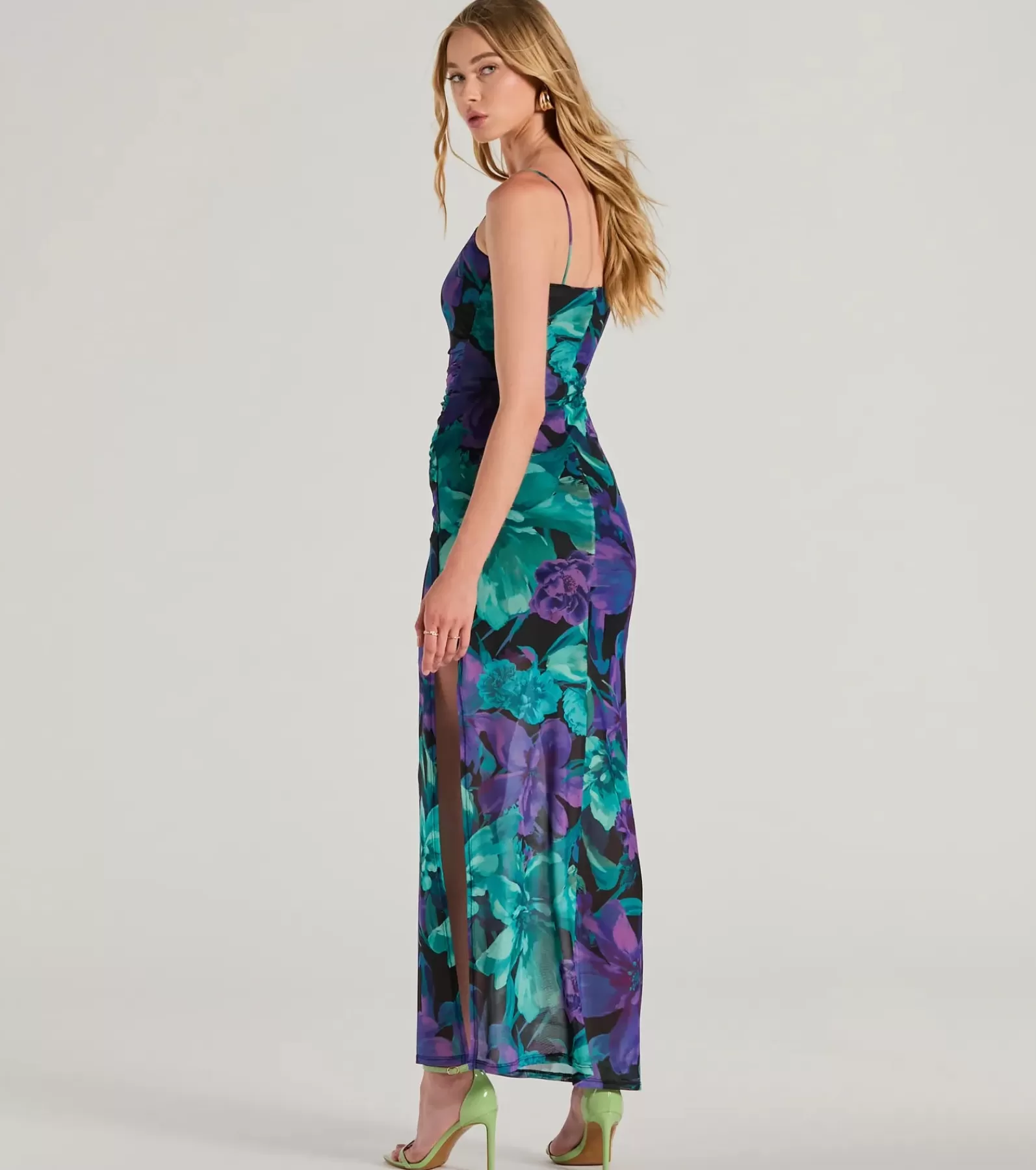 Windsor Maxi Dresses | Sundresses*Vacay Mode Tropical Floral Mesh Maxi Dress