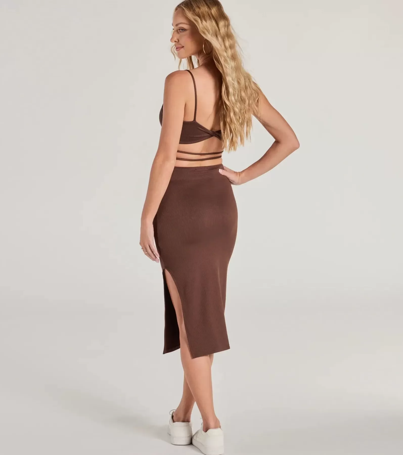 Windsor Midi Dresses | Casual Dresses*What You Want Strappy Cutout Slit Midi Dress