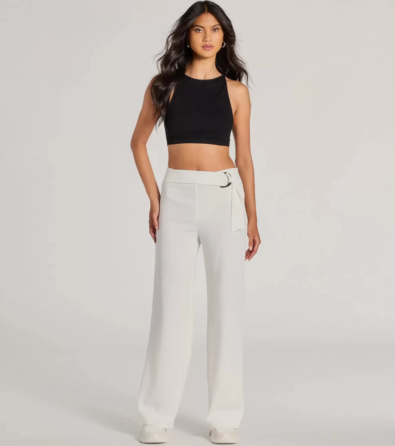 Windsor Flare Pants | Pants*With Confidence High-Rise Straight-Leg Crepe Pants