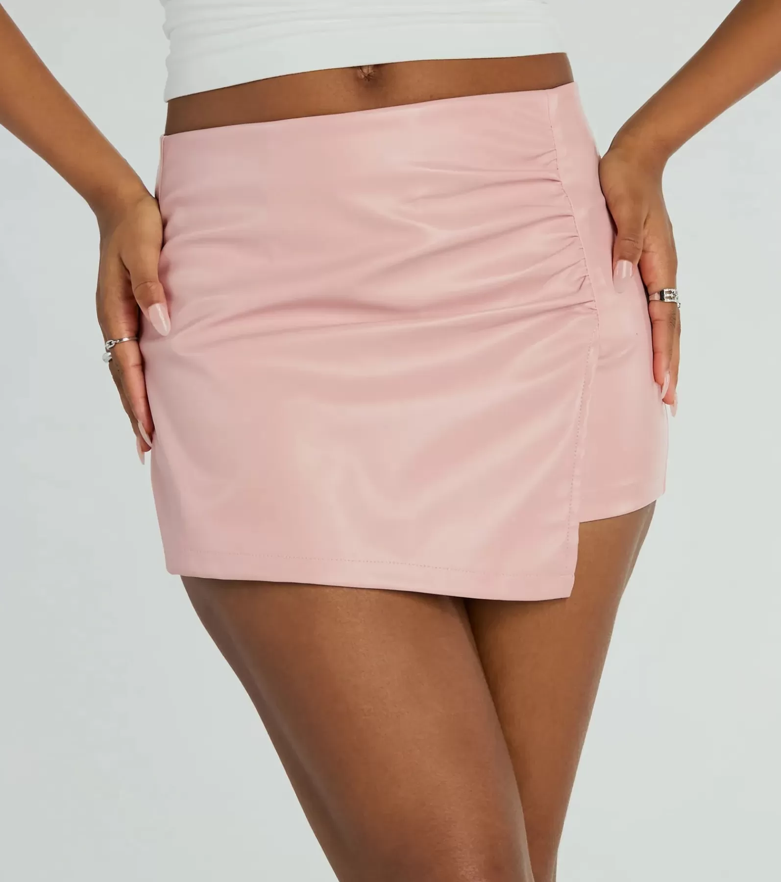 Windsor Faux Leather & Suede Bottoms | Shorts*Worth It Faux Leather Mini Skort